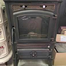 Печь-камин FireWay Dacha патина бронза в интерьере Амазонка бай фото в Лиде