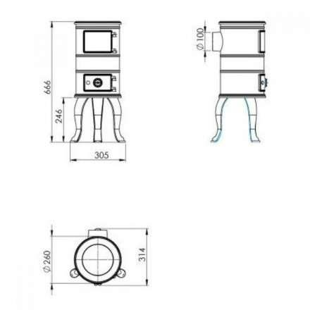 Купить Печь-камин NORDflam Ermis в Лиде Амазонка бай фото в Лиде