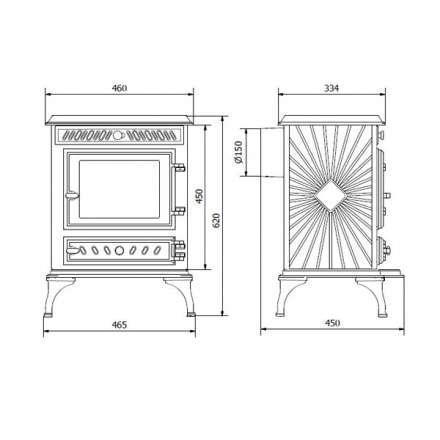 Купить Печь-камин Kawmet P3 (7.4 кВт) EKO в интерьере чугунный в Лиде фото в Лиде