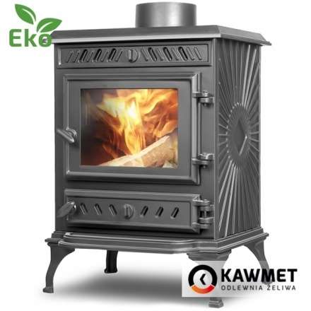Купить Печь-камин Kawmet P3 (7.4 кВт) EKO в интерьере чугунный в Лиде фото в Лиде