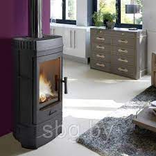 Печь-камин Invicta Chatel чугун в интерьере Амазонка бай фото в Лиде