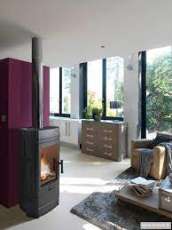 Печь-камин Invicta Cassine чугун в интерьере Амазонка бай фото в Лиде