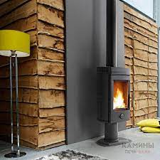 Печь-камин чугунный Invicta Mesnil в интерьере Амазонка бай фото в Лиде