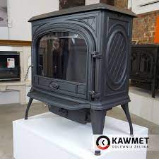 Купить Печь-камин KAWMET Premium SPHINX S6 (13,9 kW) в интерьере чугунный в Лиде фото в Лиде
