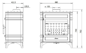 Печь-камин чугунный Invicta Siam в интерьере Амазонка бай фото в Лиде