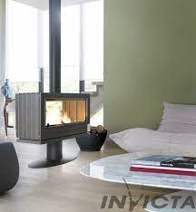 Купить Печь-камин Invicta Nelson в интерьере чугунная в Лиде в Лиде