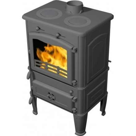 Печь-камин FireWay Dacha с варочной поверхностью патина бронза Амазонка бай фото в Лиде