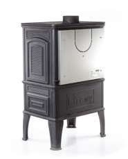 Печь-камин чугунный FireWay Dacha с варочной поверхностью патина бронза Амазонка бай фото в Лиде