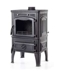 Печь-камин чугунный FireWay Dacha с варочной поверхностью патина бронза Амазонка бай фото в Лиде