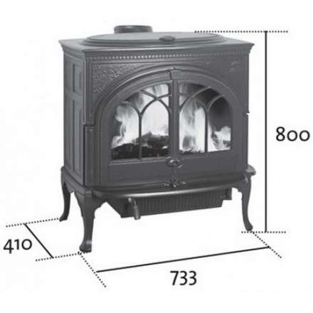 Чугунная печь камин Jotul F600 в Лиде