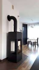 Купить Печь-камин Kratki THOR 8 View стальной в интерьере в Лиде Амазонка бай фото в Лиде