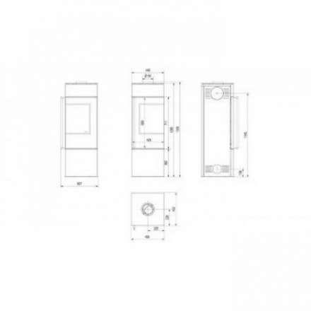 Купить Печь-камин Kratki THOR 8 в Лиде Амазонка бай фото в Лиде