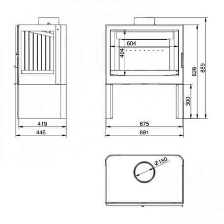 Купить Печь-камин KFD STO M 14 в интерьере чугунная в Лиде в Лиде