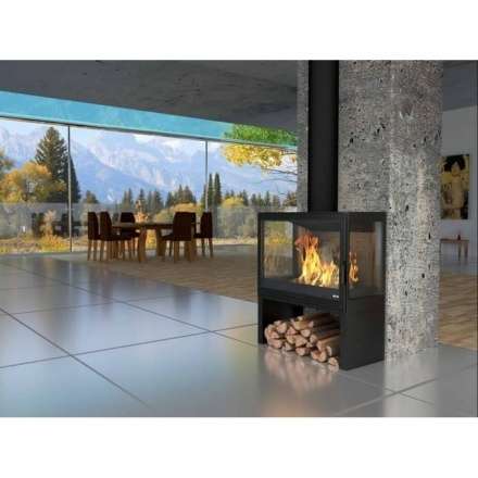 Купить Печь-камин KFD STO M 14 в интерьере чугунная в Лиде в Лиде