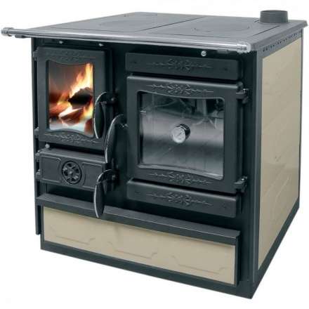 Печь-камин Guca GULIVER с плитой - bordo, cream в Лиде