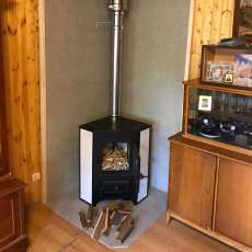 Купить Печь-камин Везувий ПК-01 (220) угловой песчаник 9 кВт в Лиде в Лиде