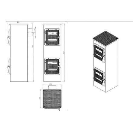 Купить отопительную печь Nordflam Genua в Лиде