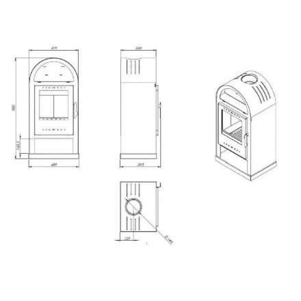  Купить Печь-камин NORDflam Teramo в Лиде Амазонка бай фото в Лиде