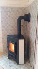 Купить Печь-камин Везувий ПК-01 (270) угловой красный 9 кВт в Лиде в Лиде