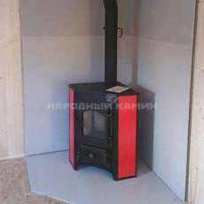 Купить Печь-камин Везувий ПК-01 (270) угловой красный 9 кВт в Лиде в Лиде