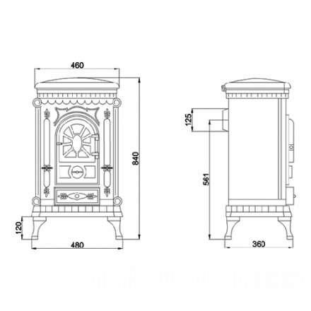 Печь-камин Ambra Eurokom Амбра Амазонка бай фото в Лиде
