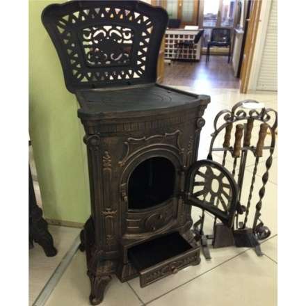 Печка чугунная Амбра в интерьере Амазонка бай фото в Лиде
