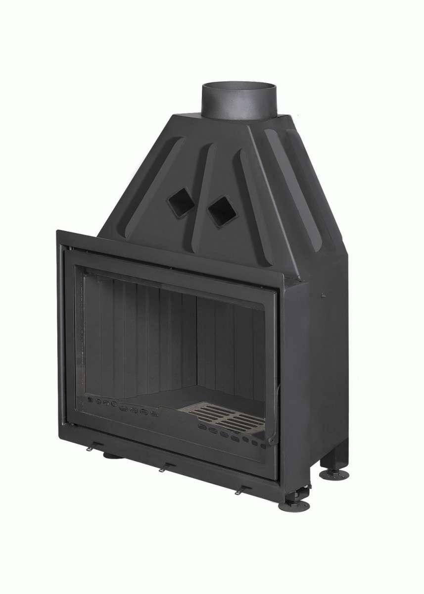 Каминная топка Экокамин Альфа 800 B черный шамот купить в Лиде