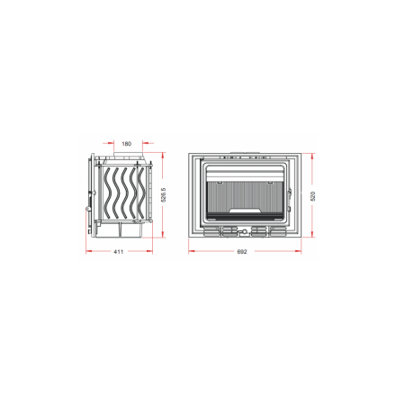 Каминная топка Invicta 700 ECO 14kW в Лиде