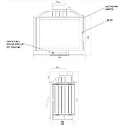 Каминная топка NORDflam Capri в Лиде