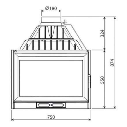 Каминная топка NORDflam Remus в Лиде