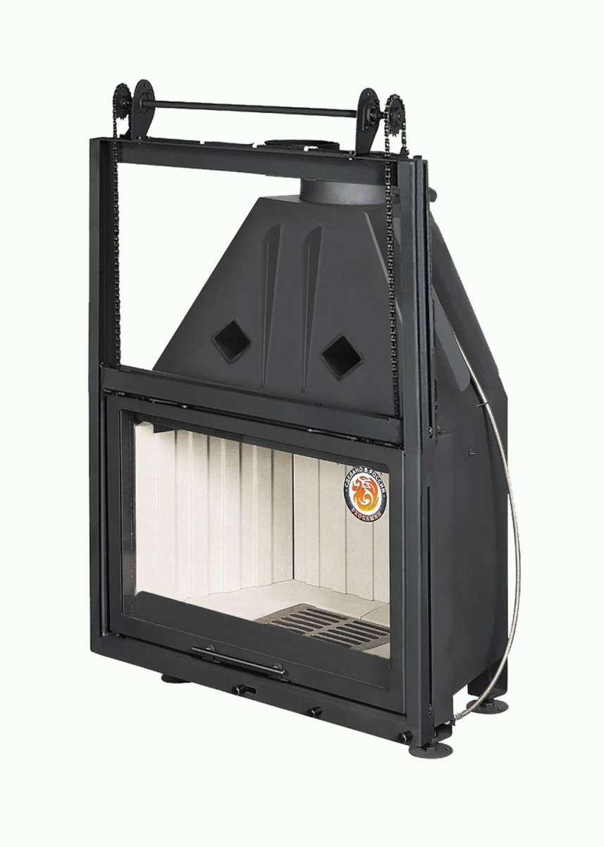 Каминная топка Экокамин Альфа 800 К с контргрузом купить в Лиде