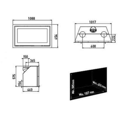Каминная топка Lotus H570 W Magic в Лиде