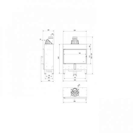 Каминная топка Kratki Lucy/14/Slim в Лиде
