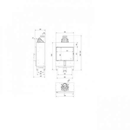 Каминная топка Kratki Lucy/12/Slim в Лиде