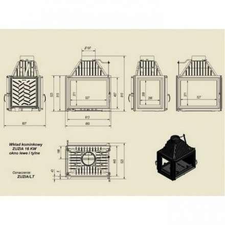 Каминная топка Kratki Zuzia/LT в Лиде