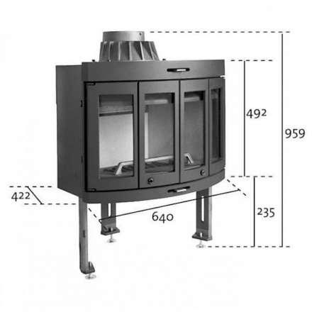 Каминная топка Jotul I400 Harmony в Лиде