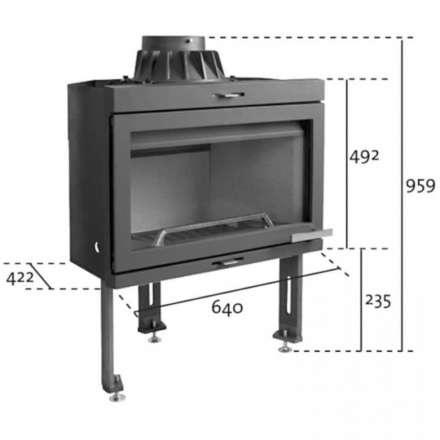 Каминная топка Jotul I 400 Panorama в Лиде