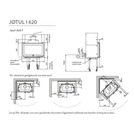 Каминная топка Jotul I 620 F в Лиде