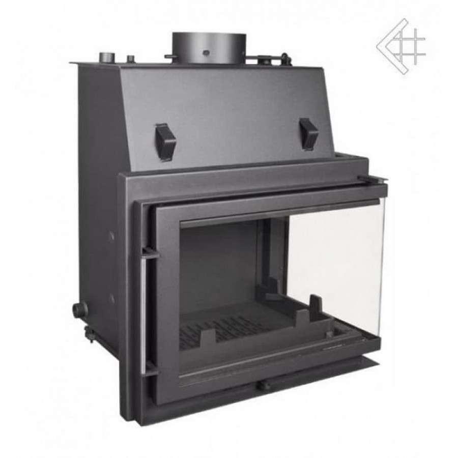 Каминная топка Kratki Zuzia/PW/BP/15/BS/W (угловое стекло справа, змеевик) Амазонка бай фото в Лиде