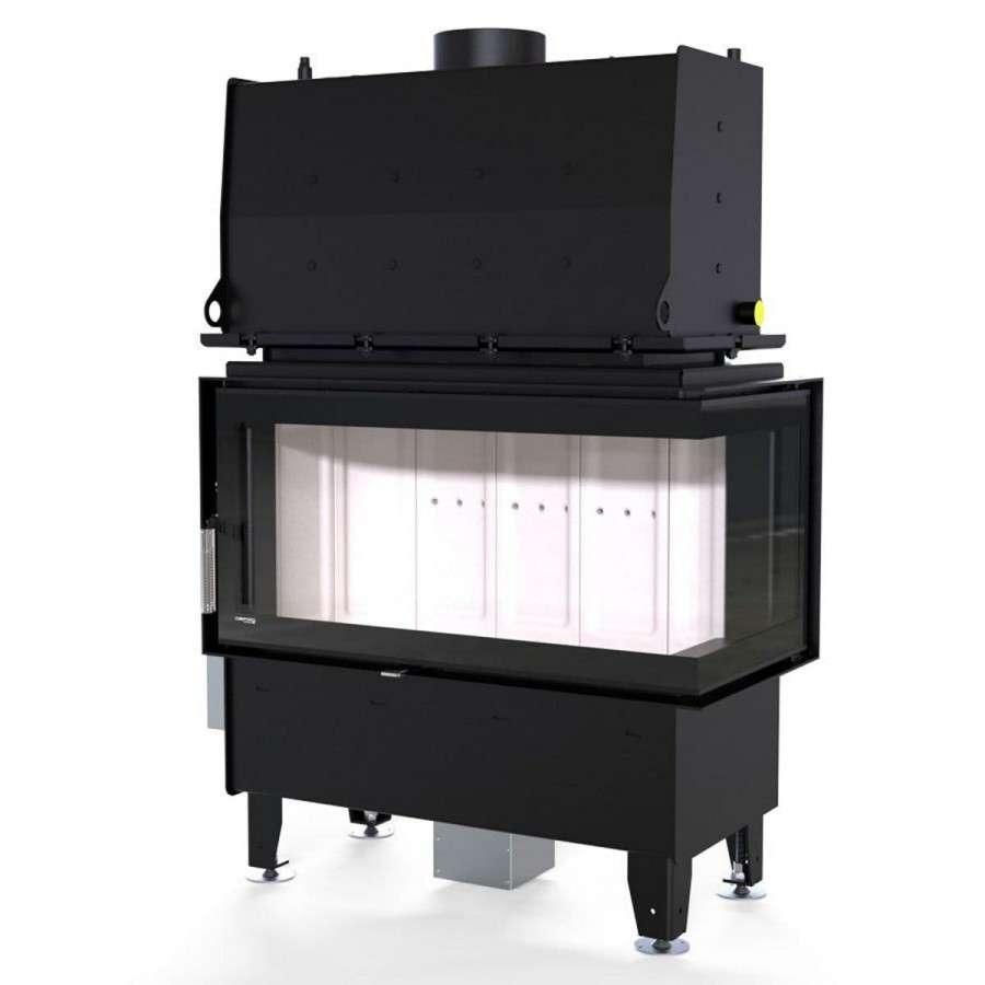 Каминная топка Defro Home RIVA ME BP SHORT угловая, с водяным контуром Амазонка бай фото в Лиде