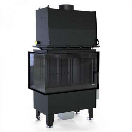 Каминная топка Defro Home RIVA SM BL SHORT угловая, с водяным контуром в Лиде