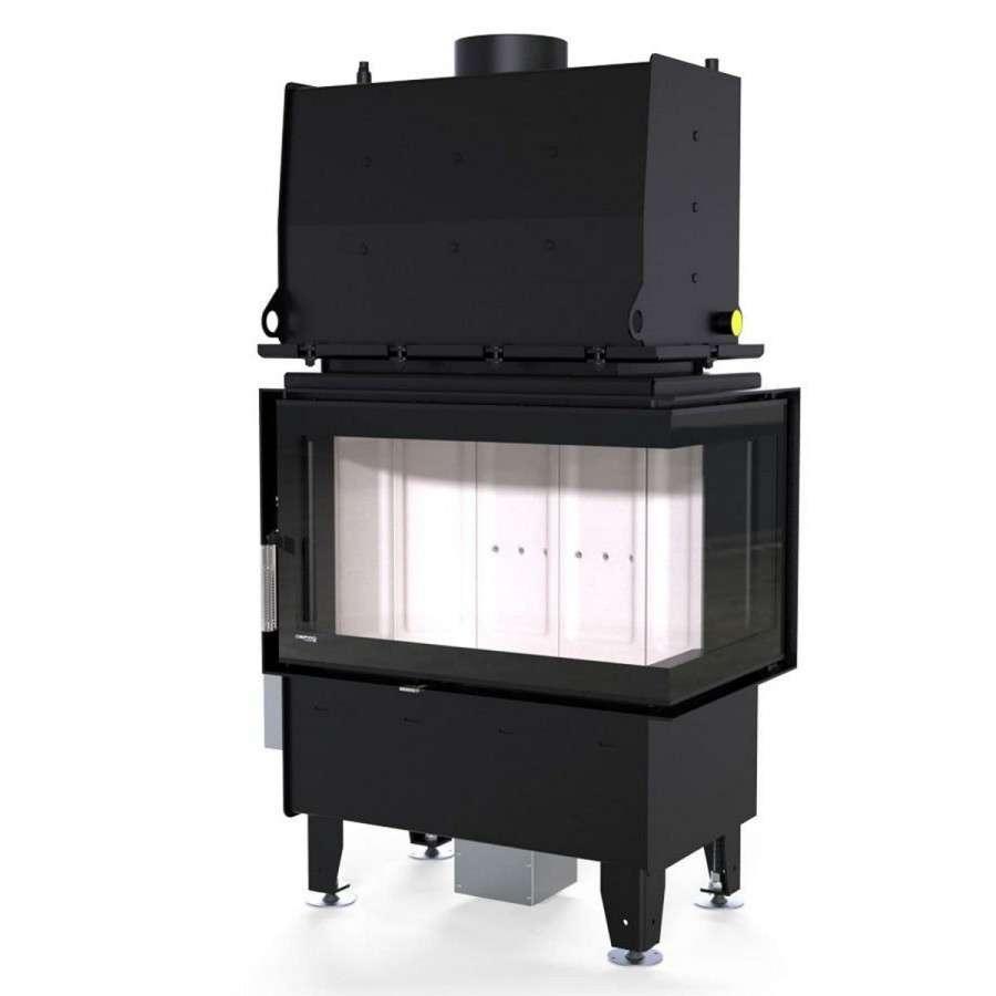 Каминная топка Defro Home RIVA SM BP SHORT угловая, с водяным контуром Амазонка бай фото в Лиде