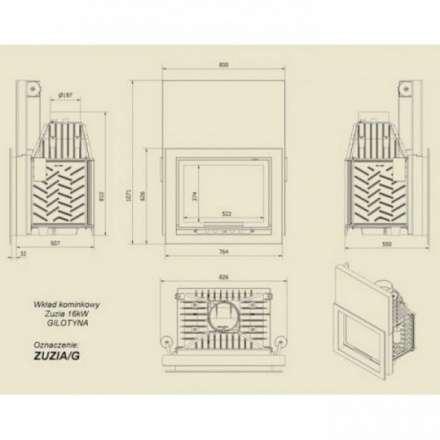 Каминная топка Kratki Maja/G в Лиде