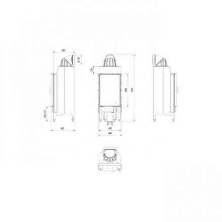 Каминная топка Kratki Nadia/9 в Лиде