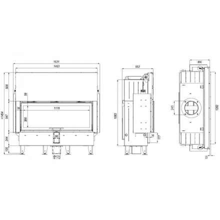 Каминная топка DEFRO HOME INTRA XLA G в Лиде