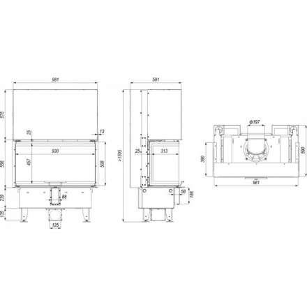 Каминная топка DEFRO HOME INTRA ME C G в Лиде