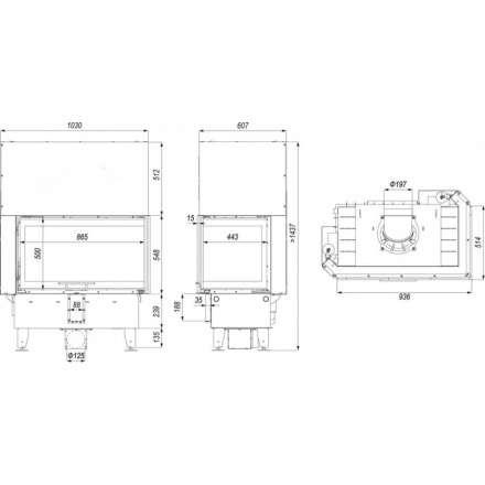 Каминная топка DEFRO HOME INTRA ME BP G в Лиде