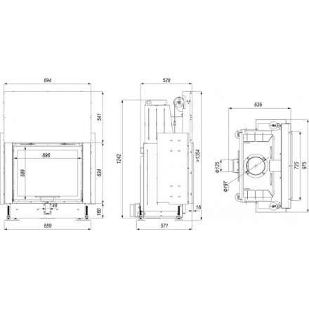 Каминная топка PORTAL ME G в Лиде