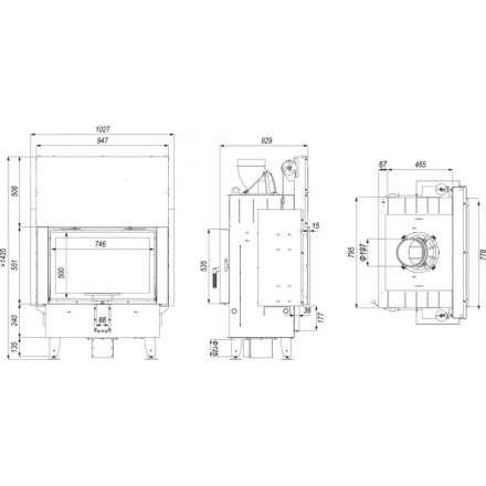 Каминная топка DEFRO HOME INTRA ME T G в Лиде