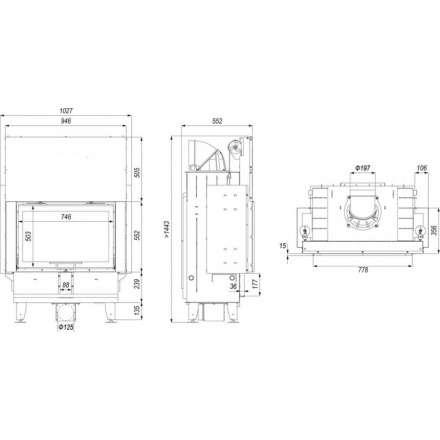 Каминная топка DEFRO HOME INTRA ME G в Лиде